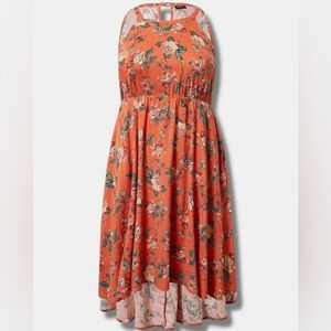 Torrid halter neck high low dress